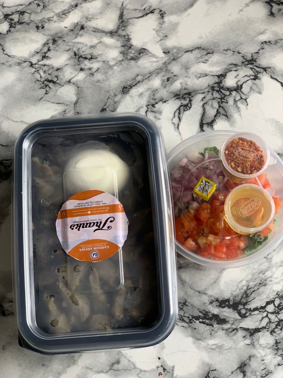 danwake veggies egg and yaji