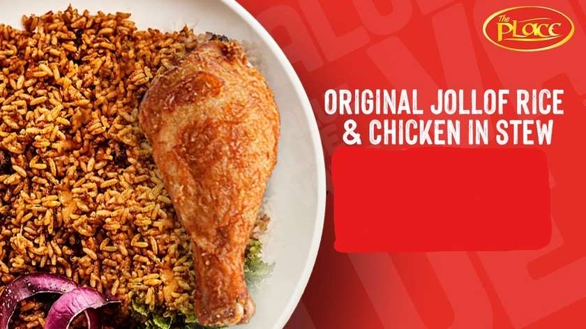 Value munch original jollof rice and chicken in stew