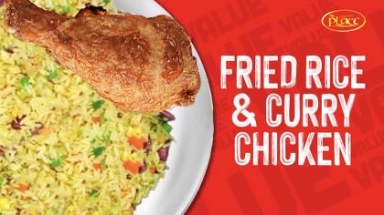 Value munch- fried rice & curry chicken