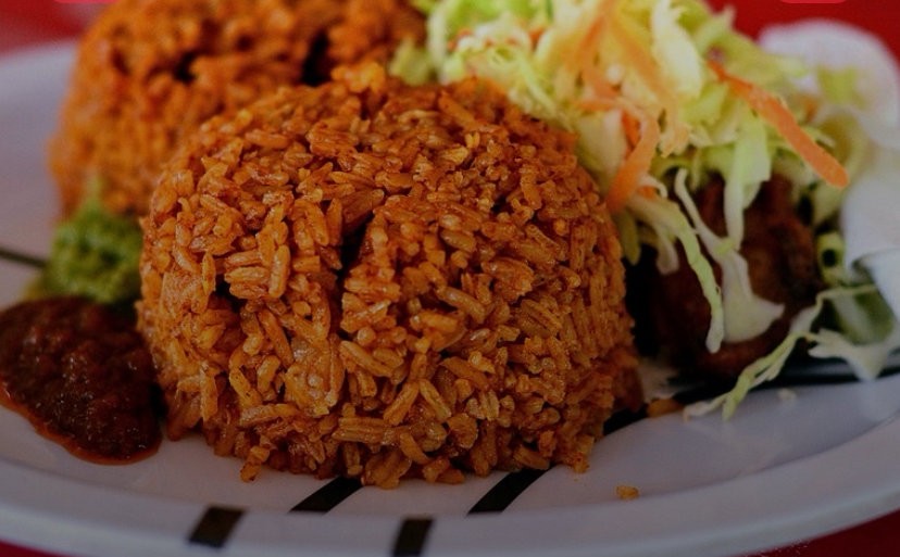 Jollof rice with chicken