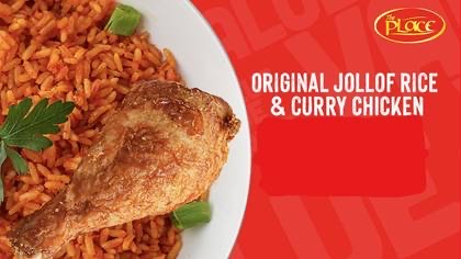 Value munch original jollof rice & curry chicken 