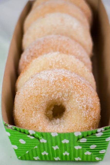 Sugar sprinkled doughnut