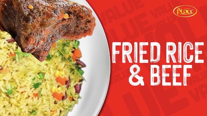 Value munch- fried rice & beef