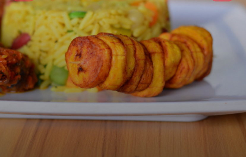 A plate with chicken