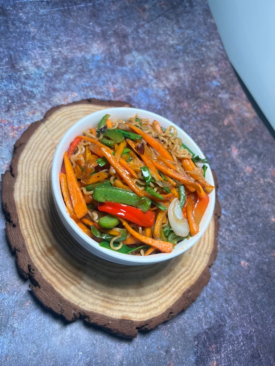 Nigerian chicken noodles