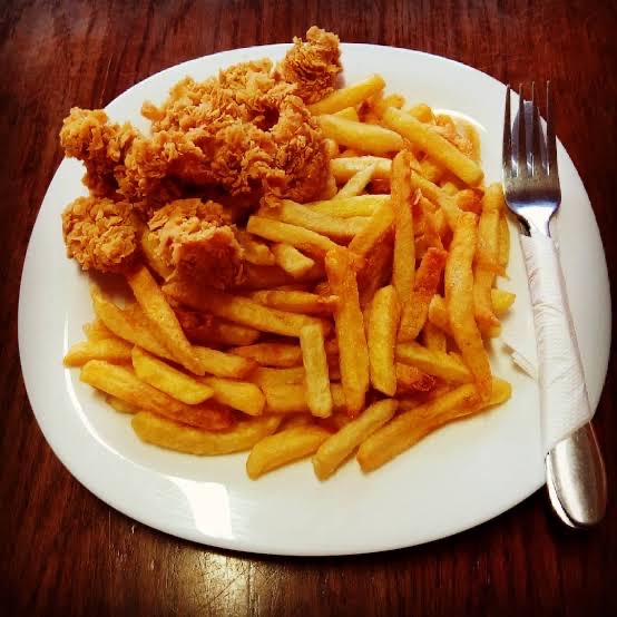 Chicken and chips