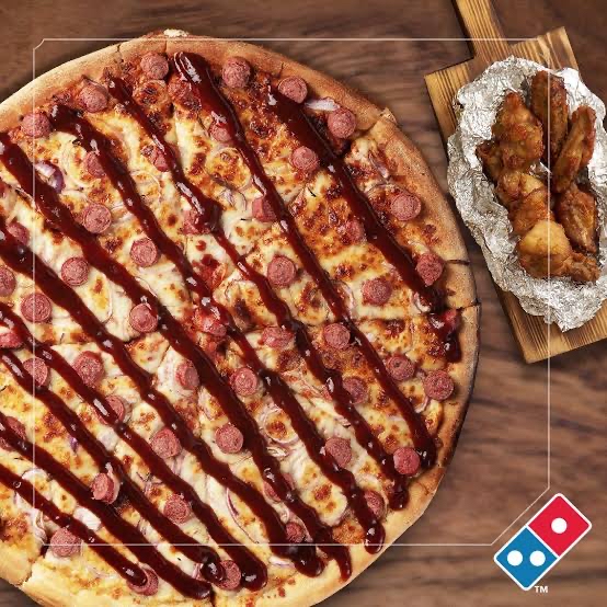 Medium hand tossed bbq mega meat