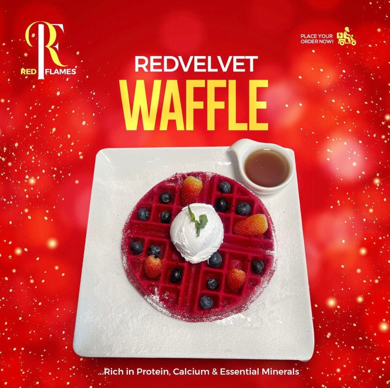 Red velvet waffles 
