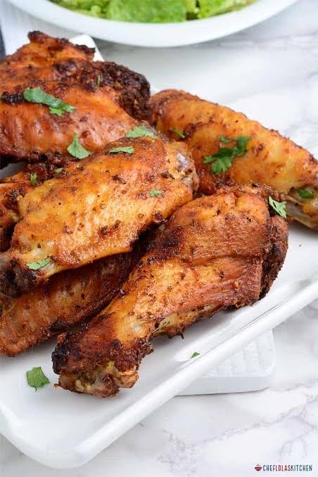 Grilled turkey wings