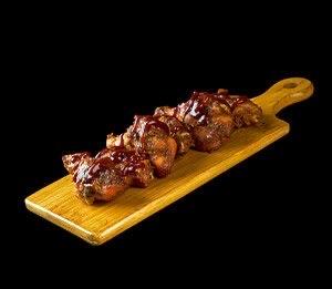 Roasted chicken pieces bbq