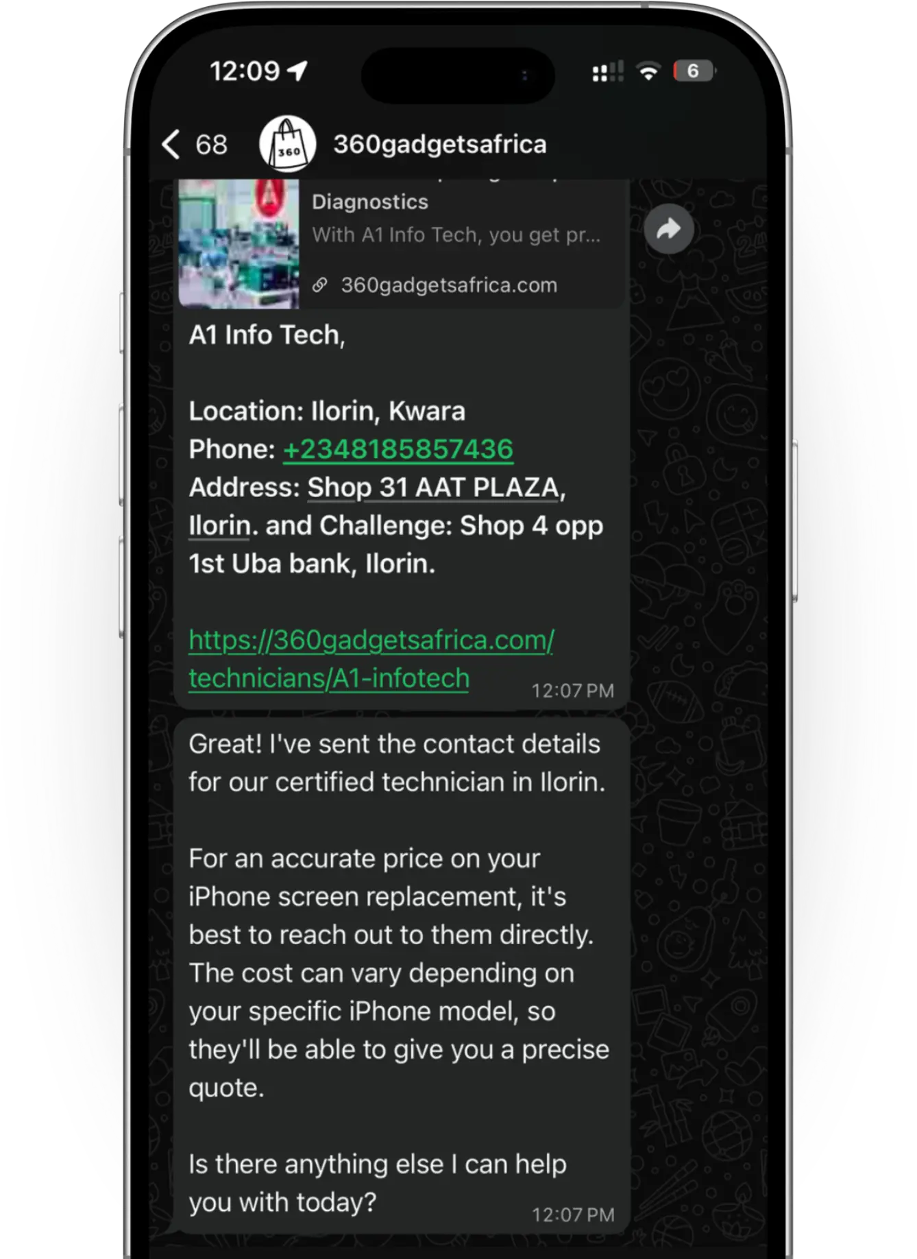 360AI coordinating gadget repairs and diagnostics