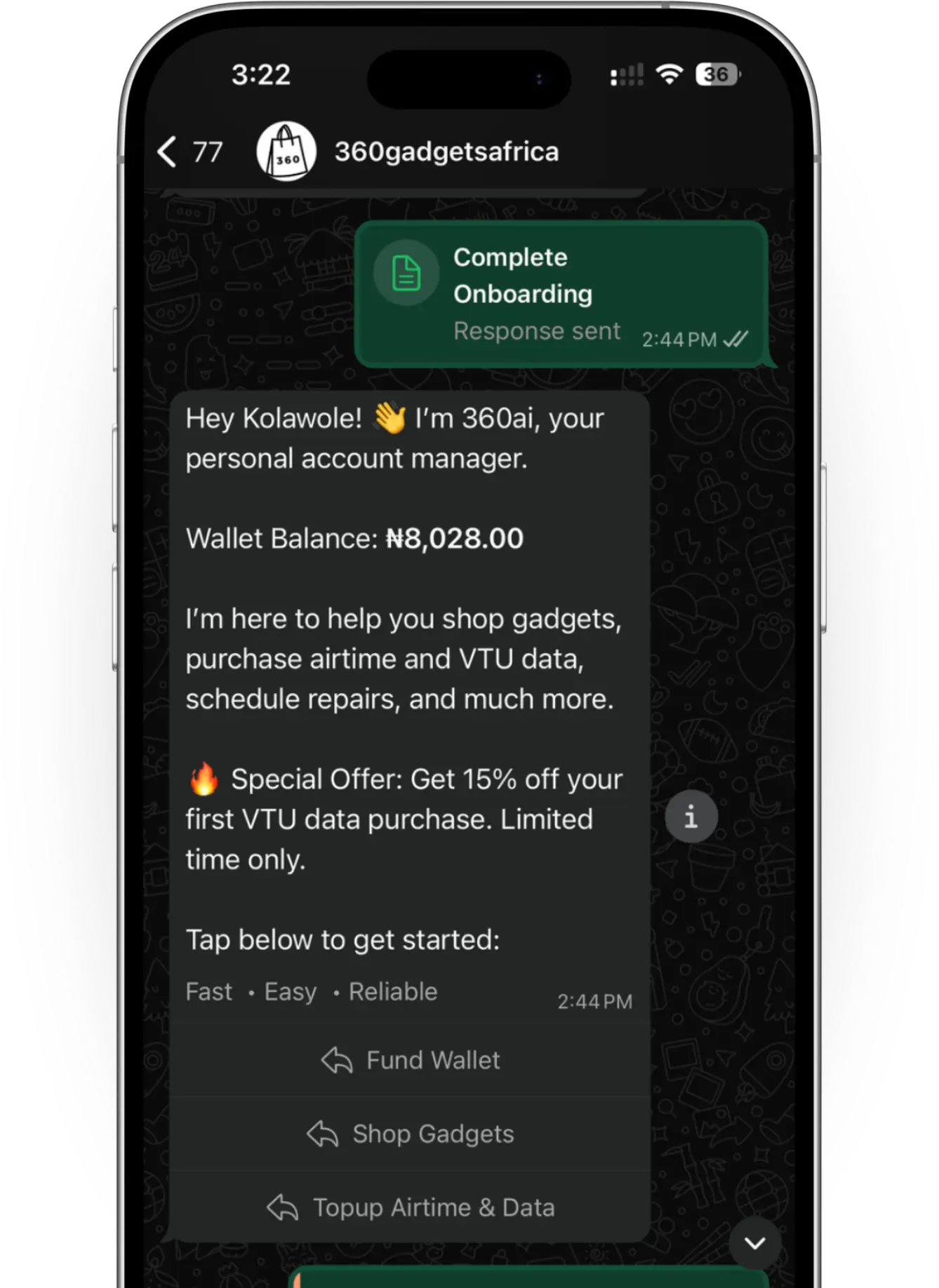360AI recommending gadgets for shoppers